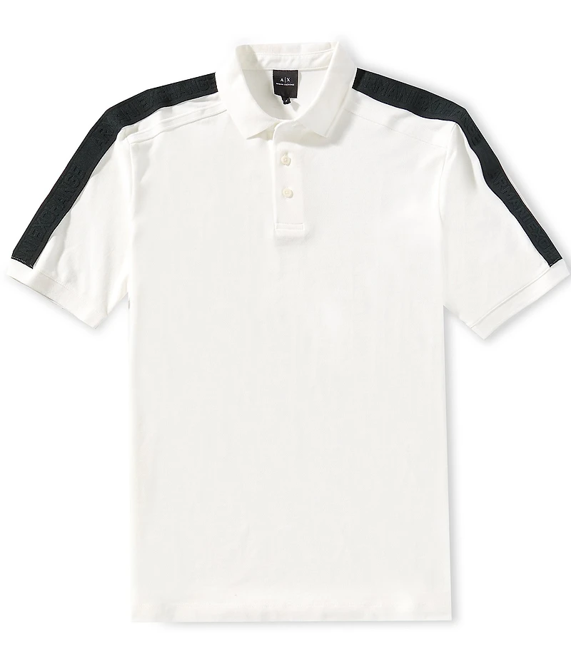 Armani Exchange Logo Tape Short Sleeve Polo Shirt