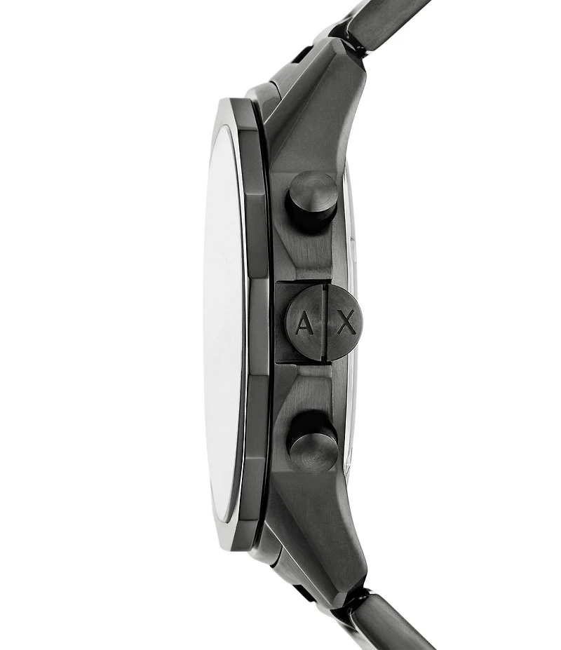 Armani Exchange Men's Banks Chronograph Stainless Steel Bracelet Watch Gift Set