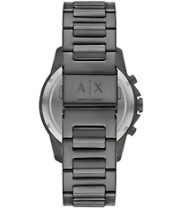 Armani Exchange Men's Banks Chronograph Gunmetal Stainless Steel Bracelet Watch