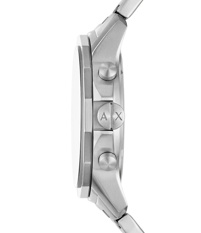 Armani Exchange Men's Banks Rd. Quartz Chronograph Stainless Steel Bracelet Watch Gift Set