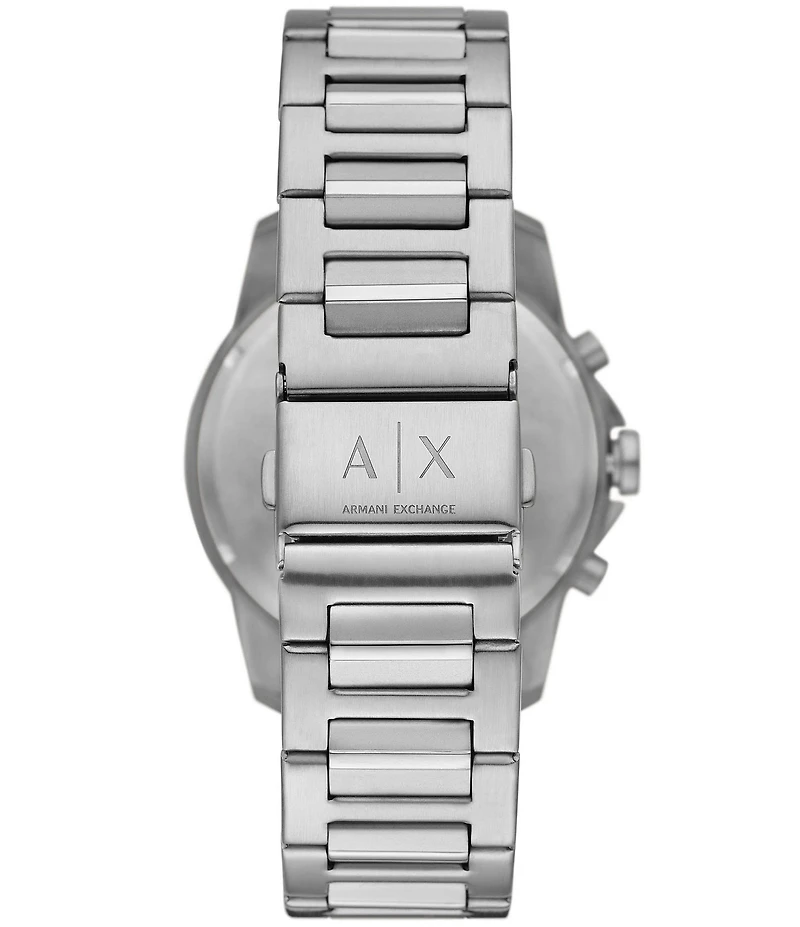 Armani Exchange Men's Banks Rd. Quartz Chronograph Stainless Steel Bracelet Watch Gift Set