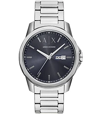 Armani Exchange Men's Banks Rd. Three-Hand Stainless Steel Bracelet Watch