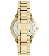 Armani Exchange Men's Cyde Quartz Three-Hand Gold-Tone Stainless Steel Bracelet Watch Set