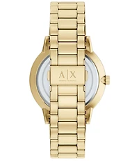 Armani Exchange Men's Cyde Quartz Three-Hand Gold-Tone Stainless Steel Bracelet Watch Set