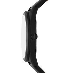 Armani Exchange Men's Dante Multifunction Black Leather Strap Watch