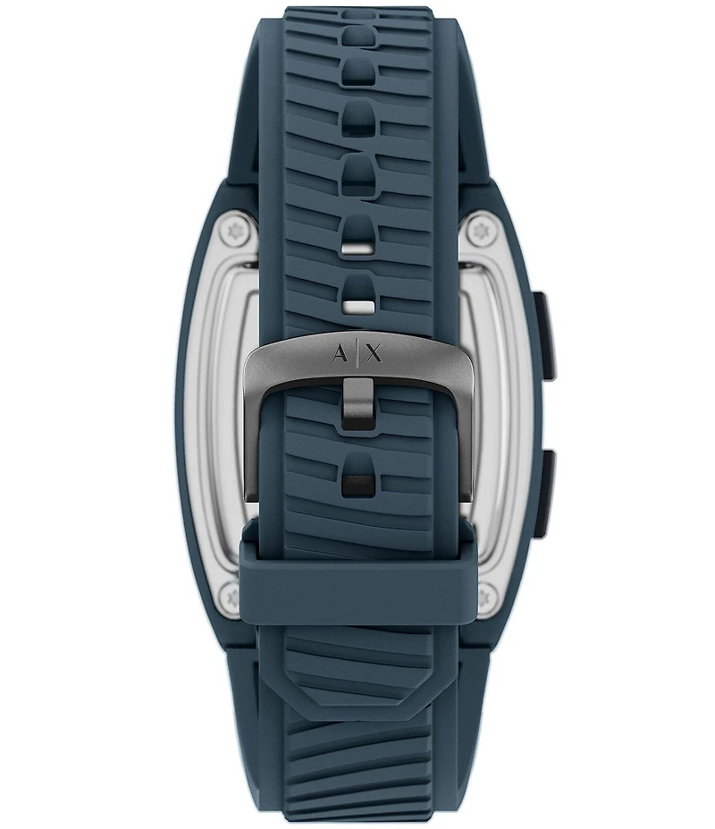 Armani Exchange Men's Digital Silicone Strap Watch