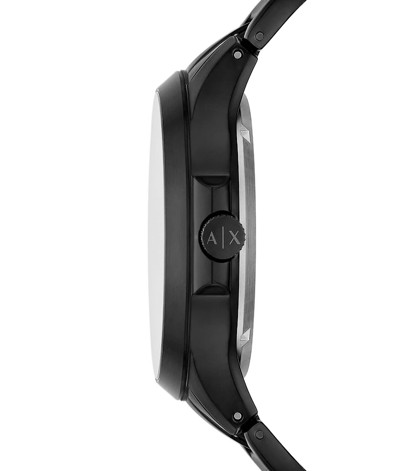 Armani Exchange Men's Hampton Automatic Black Stainless Steel Bracelet Watch