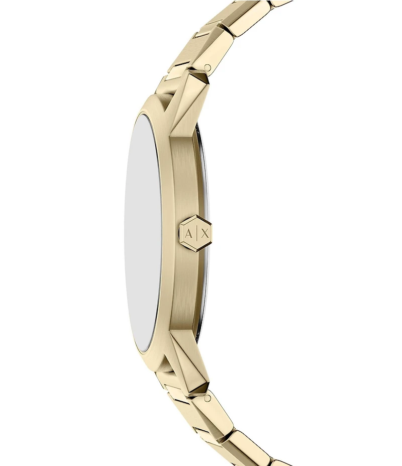 Armani Exchange Men's Lexon Quartz Three-Hand Stainless Steel Bracelet Watch