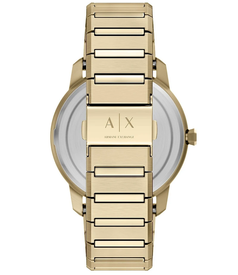 Armani Exchange Men's Lexon Quartz Three-Hand Stainless Steel Bracelet Watch