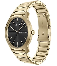 Armani Exchange Men's Lexon Quartz Three-Hand Stainless Steel Bracelet Watch