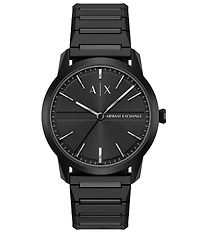 Armani Exchange Men's Lexon Quartz Three-Hand Stainless Steel Bracelet Watch