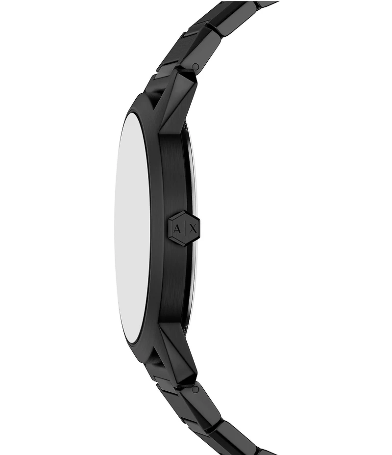 Armani Exchange Men's Lexon Quartz Three-Hand Stainless Steel Bracelet Watch