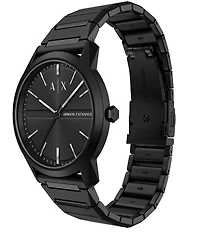 Armani Exchange Men's Lexon Quartz Three-Hand Stainless Steel Bracelet Watch