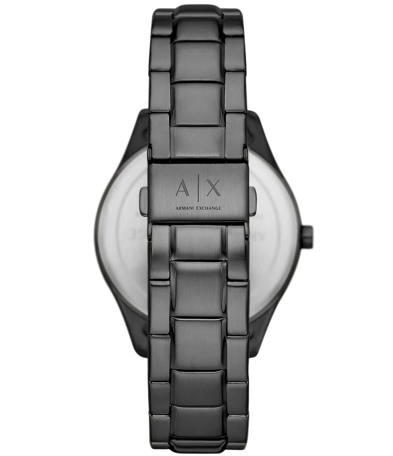 Armani Exchange Men's Chronograph Black Stainless Steel Watch and Bracelet Set