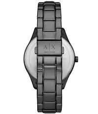 Armani Exchange Men's Chronograph Black Stainless Steel Watch and Bracelet Set