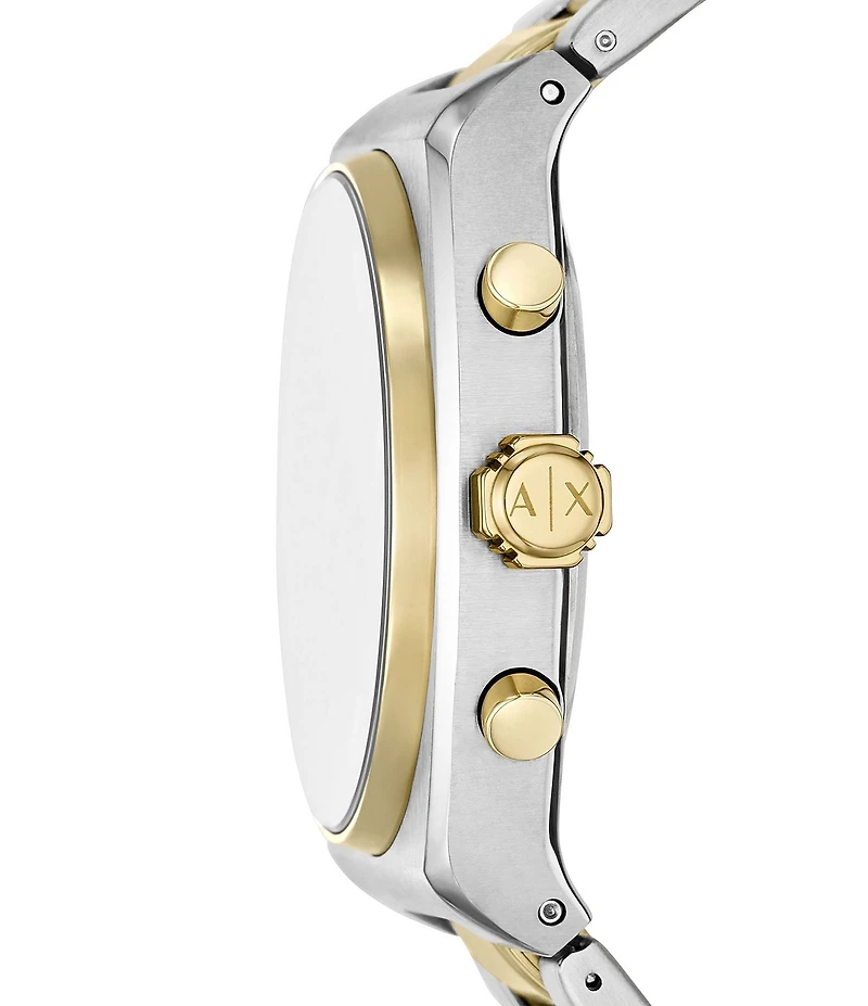 Armani Exchange Men's Oli Quartz Chronograph Two-Tone Stainless Steel Bracelet Watch
