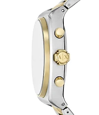 Armani Exchange Men's Oli Quartz Chronograph Two-Tone Stainless Steel Bracelet Watch