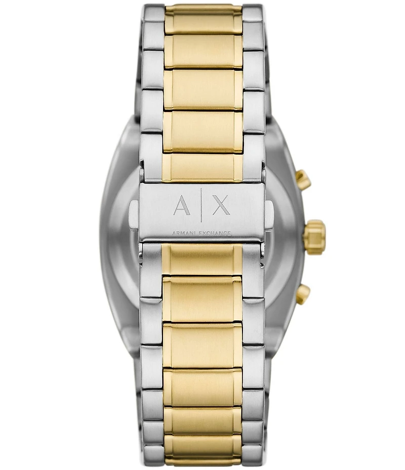 Armani Exchange Men's Oli Quartz Chronograph Two-Tone Stainless Steel Bracelet Watch