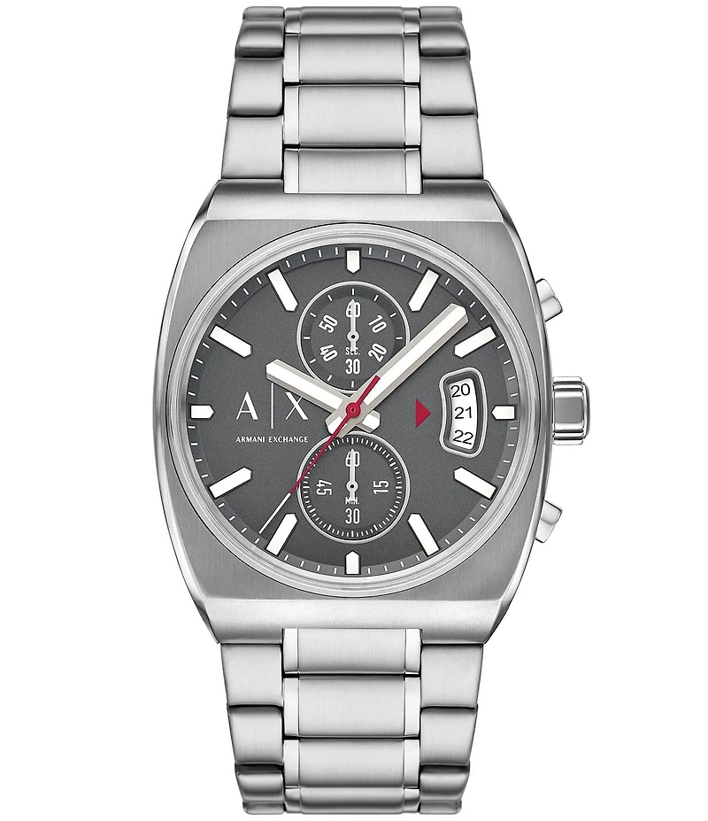 Armani Exchange Men's Oliver Quartz Chronograph Stainless Steel Bracelet Watch