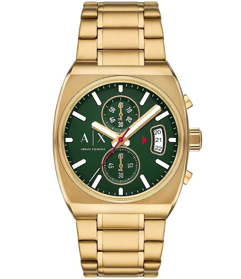 Armani Exchange Men's Oliver Quartz Chronograph Stainless Steel Bracelet Watch