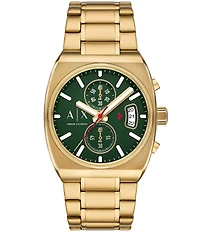 Armani Exchange Men's Oliver Quartz Chronograph Stainless Steel Bracelet Watch