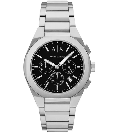 Armani Exchange Men's Rafael Rd. Chronograph Stainless Steel Bracelet Watch