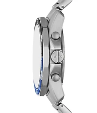 Armani Exchange Men's Spencer Quartz Chronograph Stainless Steel Bracelet Watch and Bracelet Set
