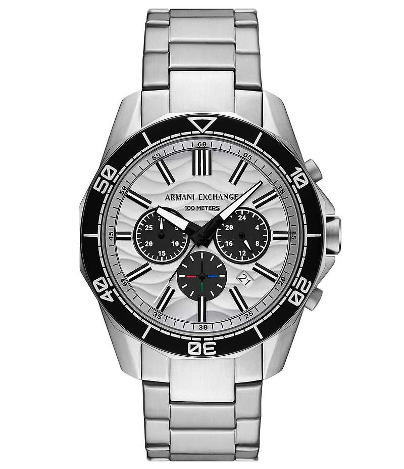 Armani Exchange Men's Spencer Rd. Quartz Chronograph Stainless Steel Bracelet Watch