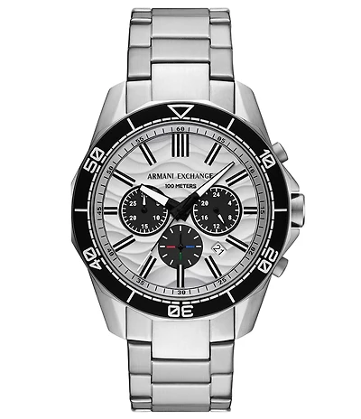 Armani Exchange Men's Spencer Rd. Quartz Chronograph Stainless Steel Bracelet Watch