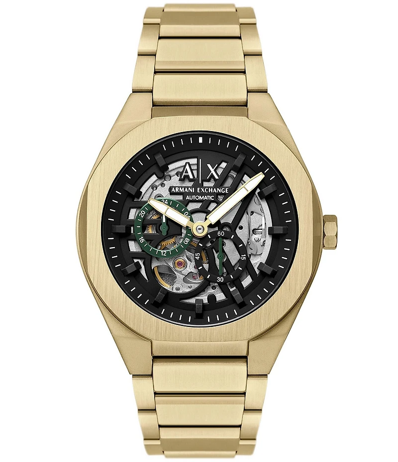 Armani Exchange Men's Sync Rd. Automatic Stainless Steel Bracelet Watch