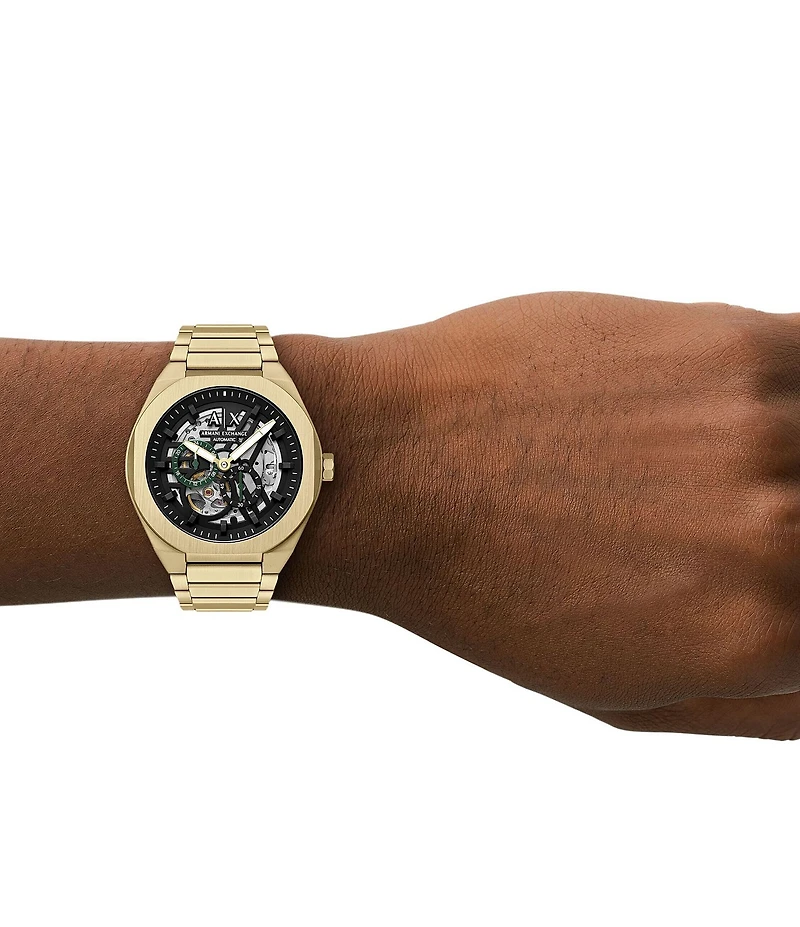 Armani Exchange Men's Sync Rd. Automatic Stainless Steel Bracelet Watch