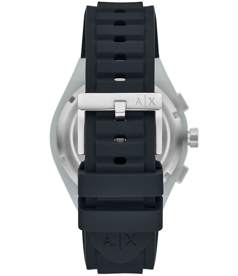 Armani Exchange Men's Sync Rd. Chronograph Silicone Strap Watch