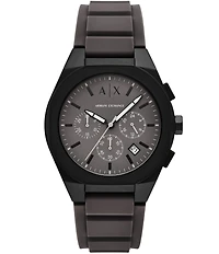Armani Exchange Men's Sync Rd. Chronograph Silicone Strap Watch