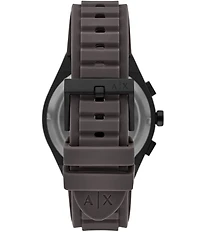 Armani Exchange Men's Sync Rd. Chronograph Silicone Strap Watch