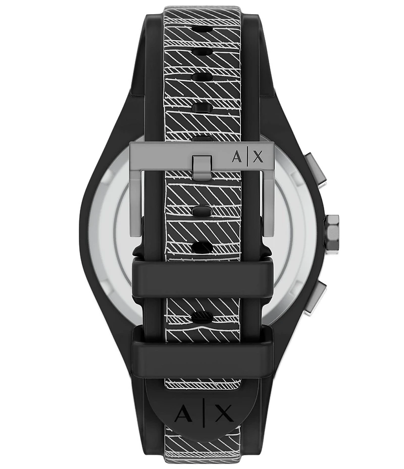 Armani Exchange Men's Sync Rd. Multifunction Silicone Strap Watch