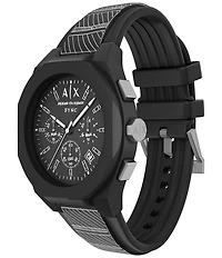 Armani Exchange Men's Sync Rd. Multifunction Silicone Strap Watch
