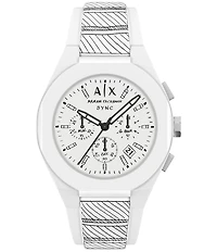 Armani Exchange Men's Sync Rd. Multifunction Silicone Strap Watch