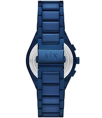 Armani Exchange Men's Sync Rd. Quartz Chronograph Blue Stainless Steel Bracelet Watch