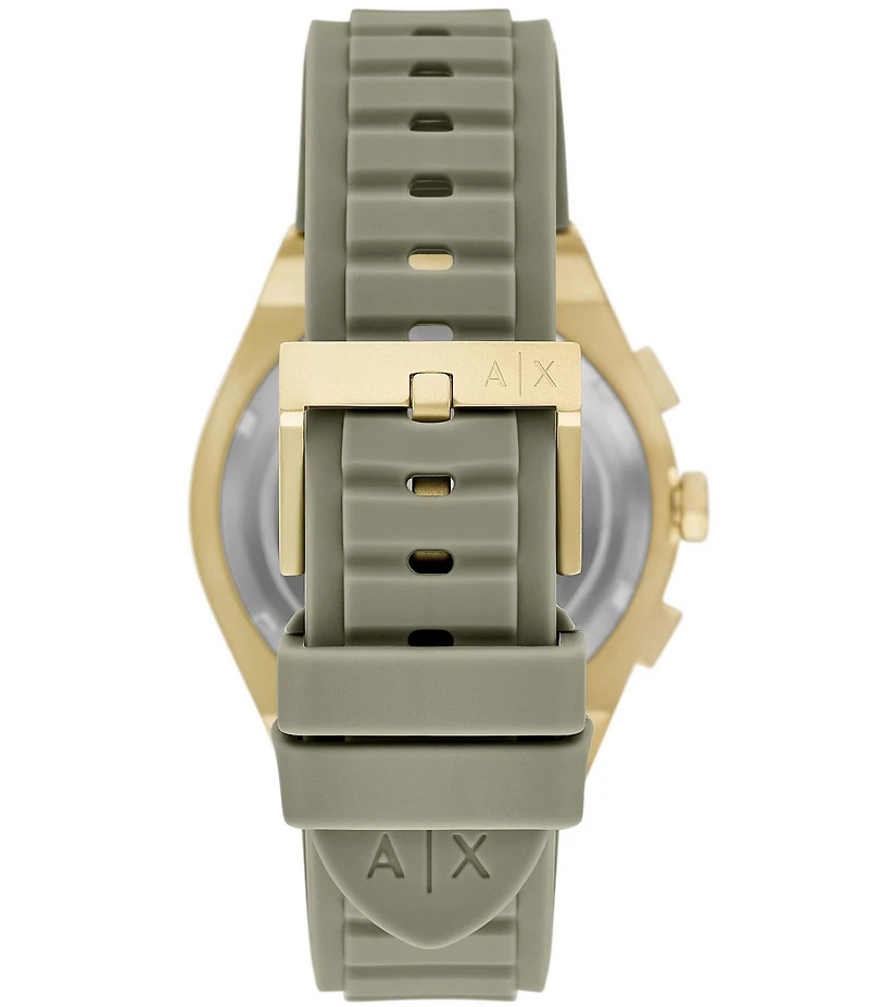 Armani Exchange Men's Sync Rd. Quartz Chronograph Silicone Strap Watch