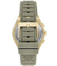 Armani Exchange Men's Sync Rd. Quartz Chronograph Silicone Strap Watch