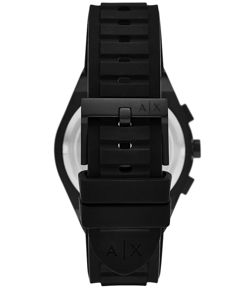 Armani Exchange Men's Sync Rd. Quartz Chronograph Silicone Strap Watch