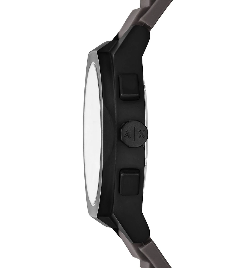 Armani Exchange Men's Sync Rd. Quartz Chronograph Silicone Strap Watch