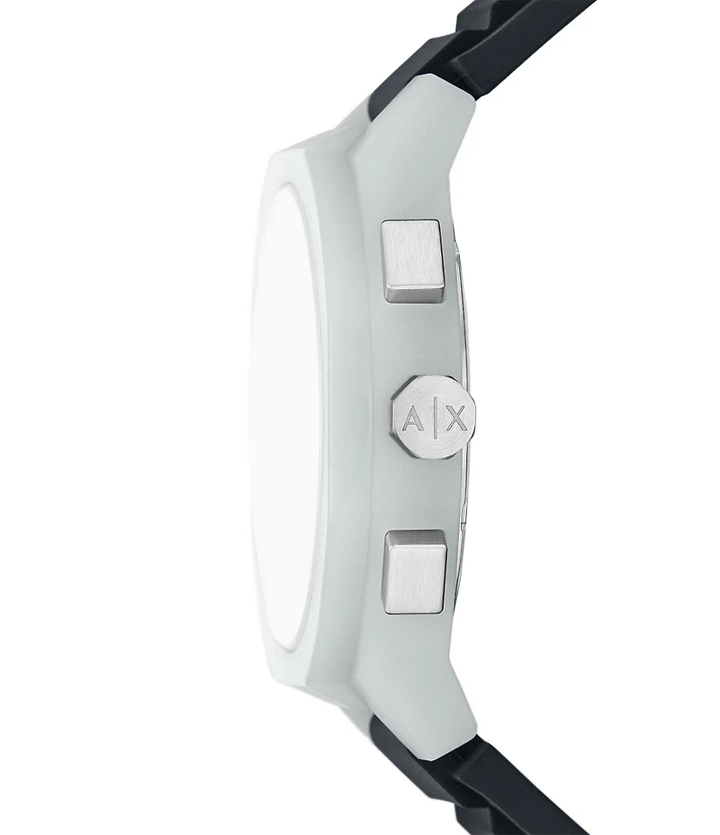 Armani Exchange Men's Sync Rd. Quartz Chronograph Silicone Strap Watch