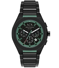 Armani Exchange Men's Sync Rd. Quartz Chronograph Stainless Steel Bracelet Watch