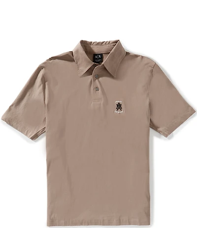 Armani Exchange Mercerized Cotton Short Sleeve Polo Shirt