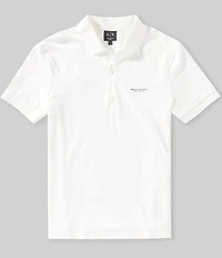 Armani Exchange Milano New York Quarter Zip Short Sleeve Polo Shirt