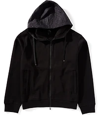 Armani Exchange Mixed Media Full-Zip Jacket
