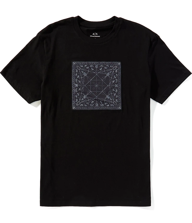 Armani Exchange Paisley Box Short Sleeve T-Shirt