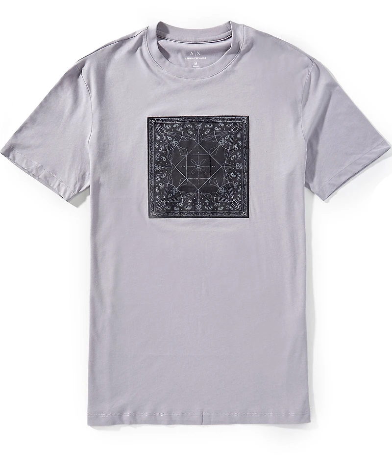 Armani Exchange Paisley Box Short Sleeve T-Shirt