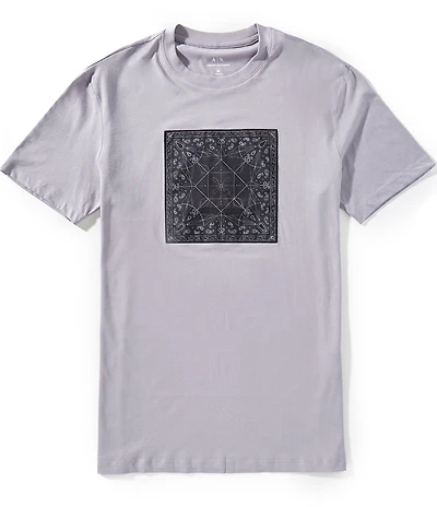 Armani Exchange Paisley Box Short Sleeve T-Shirt